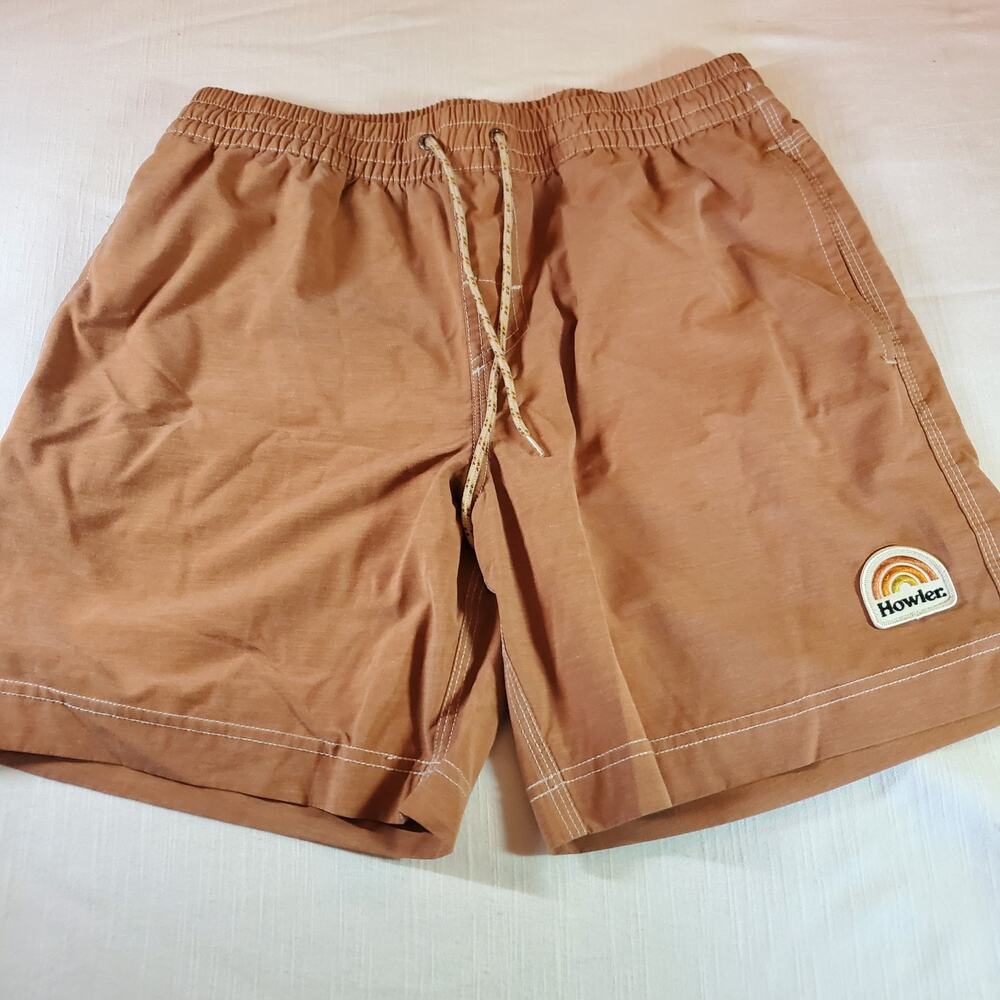 Howler Brothers Mens Size 32 Deep Set Boardshorts Swim Trunks Vintage Surf Beach